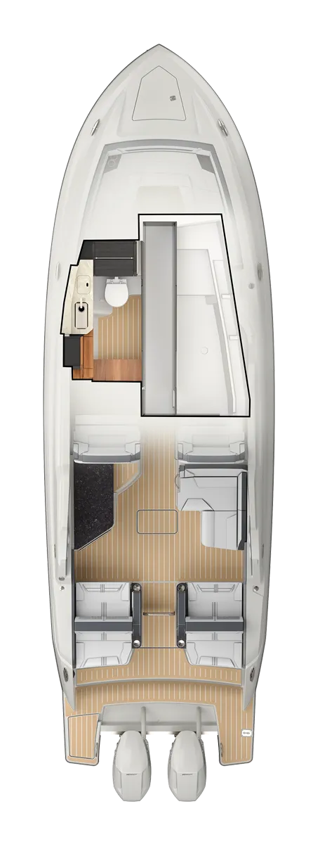 34 LX Interior Plan View